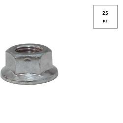 Гайка с фланцем М 6 кп 6.0 оц. ( с рифлением ) (РМЗ) 25кг FORTLUFT sts022438