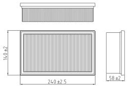 Фильтр для а/м Renault Clio (05-) 1.4i/1.5d/1.6i (возд.) (TR24852)