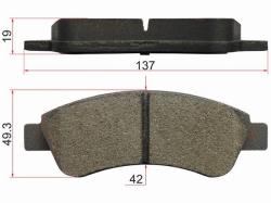 Колодки тормозные (Сзади) Peugeot Boxer 06- / Citroen Jumper 06- / Fiat Ducato 06-