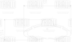 Колодки торм. для а/м Ford Escort (90-)/(95-) диск. перед. 131x57 (PF 2290)