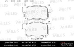 Колодки торм. HONDA ACCORD 2.0-2.4 АКПП 08-/CR-V II/FR-V 05- задние LowMetallic E410187