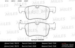 E400384 Колодки тормозные BMW 1 F20/21 /3 F30/34/35 /4 F32/36 передние LowMetallic