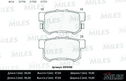 E510156 Колодки тормозные HONDA ACCORD 90-/CIVIC/CR-V II/PRELUDE 92-00 зад. Ceramic