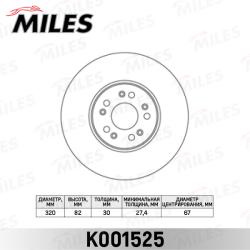 K001525 Диск тормозной MERCEDES W140 300-600 91-98 передний D 320мм.