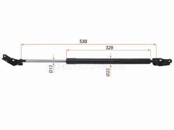 Амортизатор крышки багажника Toyota Gaia 98-04 (Слева)