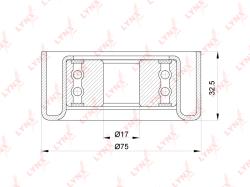 Ролик натяжного механизма / приводной TOYOTA LAND CRUISER PRADO(120 / 150) 3.0D 02> / LAND CRUISER(9 pb-5318
