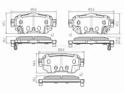 Колодки тормозные (Сзади) Nissan Qashqai 13-22 / X-Trail 13-22