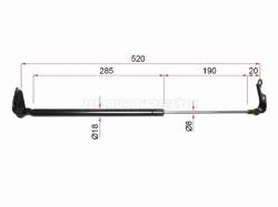 Амортизатор крышки багажника Toyota Ist 02-07 (Справа)