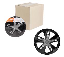 Колпаки колесные 13" "Супер Астра Т", серебристый/черный, карбон, компл. 2 шт. (AWCC-13-23)