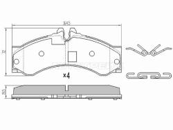 Колодки тормозные (Спереди) Mercedes-Benz Sprinter 95-18 / Sprinter classic RUS 13-18 / Volkswagen L