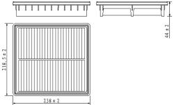 Фильтр для а/м FAW Bestune B70 (20-)/T55 (21-) 1.5T (возд.) (TR55573)