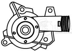 Насос водяной для а/м BMW 5 (E34) (88-) 2.0i/2.5i [M20] (LWP 2625)