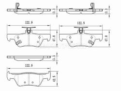 Колодки тормозные (Сзади) Honda Fit 19- / Jazz 20-