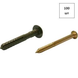 Дюбель-гвоздь HCX TB VR 6х35 (медн.самор.) нейл. 100шт FORTLUFT sts021273