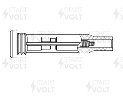 Наконечник катушки зажигания для а/м VAG Golf VII (12-)/A3 (13-) 1.4T/1.6i (тип Beru) (STC 1817)