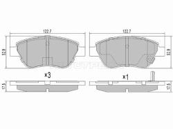 Колодки тормозные (Спереди) Opel Corsa 06-14 / Citroen Nemo 08-15 / Opel Adam 12-19