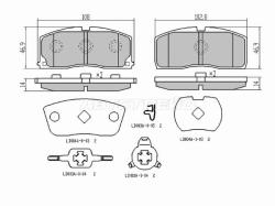 Колодки тормозные (Спереди) Daihatsu Charade 83-95 / Lifan Smily 10-17