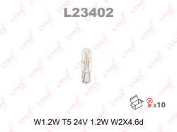 Лампа W1.2W T5 24V 1.2W W2X4.6d L23402