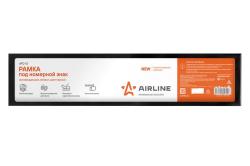 AIRLINE AFC-13 Рамка под номерной знак, антивандальная, металл, цвет черный