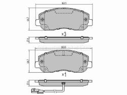 Колодки тормозные (Спереди) Opel Movano 10- / Renault Master 10-
