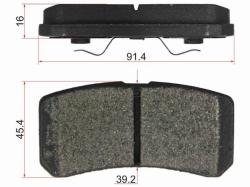 Колодки тормозные (Сзади) Mitsubishi ASX 10- / L200 07-16 / Lancer 07-17 / Outlander 05-12 / Chrysle