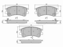 Колодки тормозные (Спереди) Mazda 6 02-08 / Atenza 02-07