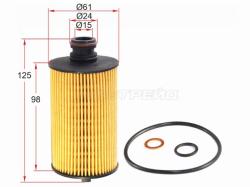 Фильтр масляный (картридж) SSANGYONG ACTYON 10-/ACTYON SPORTS 2,0 12-/REXTON 2,0 11- DIESEL