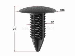 Клипса обшивики багажника HONDA/MITSIBISHI (1 шт.)