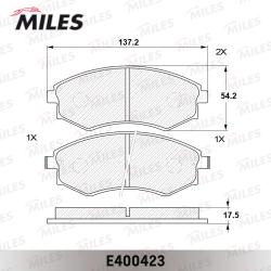 E400423 Колодки торм. HYUNDAI ELANTRA/MATRIX/SONATA/SSANGYONG REXTON перед. LowMetallic