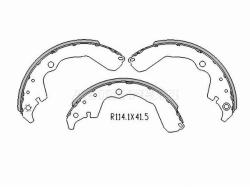 Колодки тормозные барабанные Toyota Corolla (E120) 00-02 / Matrix 02-07