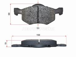 Колодки тормозные (Спереди) Ford Maverick 00-07 / Mazda Tribute 00-07