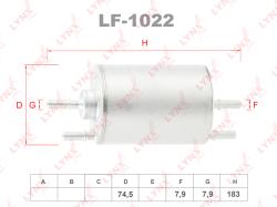 Фильтр топливный AUDI A4 1.8 00-08 lf-1022