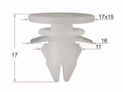 Клипса молдинга кузова VOLVO (1 шт.)