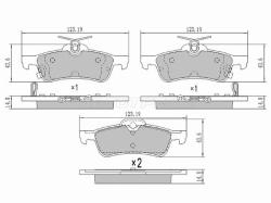Колодки тормозные (Сзади) Toyota Vitz 05-20 / Yaris 05-20