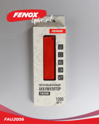 FAU2006 Внешний аккумулятор Power bank 1200mA ABS пластик mUSBх1А 5 В USB 5.3В 1A