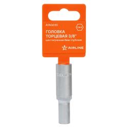 Головка торцевая 3/8" шестигранная 8мм глубокая, пласт.подвес (ATAQ030)