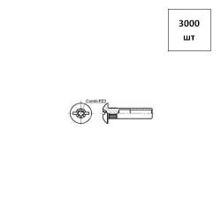 Стяжка межсекц. (гайка) с накаткой М6/ 8х15, никелир. 3000шт FORTLUFT sts014549