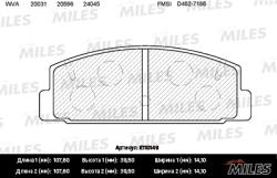 E110149 Колодки тормозные MAZDA 6 02>/323 96>/626 (с установ.пруж.) задние SemiMetallic