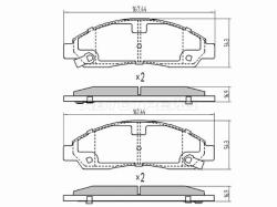 Колодки тормозные (Спереди) Isuzu D-MAX 02-12