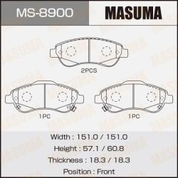 Колодки передние MS-8900