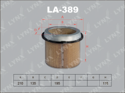 Фильтр воздушный MITSUBISHI Galant 1.8D-2.0D >96 LA-389