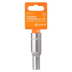 Головка торцевая 1/2" шестигранная 10мм глубокая, пласт.подвес (AT-S12-22)