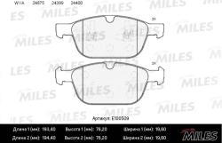 Колодки тормозные VOLVO XC 60 08- передние SemiMetallic E100509