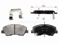 Колодки тормозные (Спереди/ С монтажным комплектом и отверстиями) Hyundai Creta 15-22 / Elantra 06-1