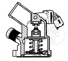 Термостат для а/м Haval Dargo (22-) 2.0T (103°С) (с корпусом) (LT 3009)