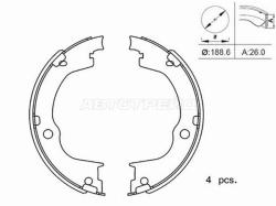 Колодки тормозные барабанные Chevrolet Captiva 06-15 / Opel Antara 06-15