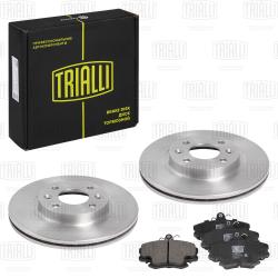 Комплект торм. дисков и колодок для а/м Renault Logan (07-) перед. (BK 095103)