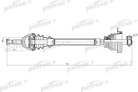 PDS0637 Полуось