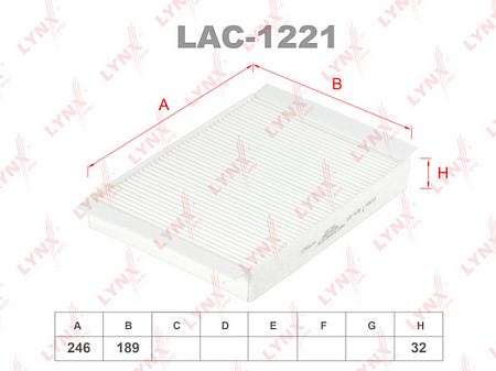Фильтр салона MB W166/X166 LAC-1221