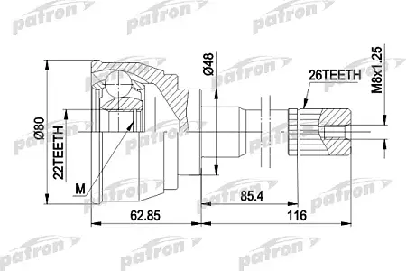 ШРУС PCV1380